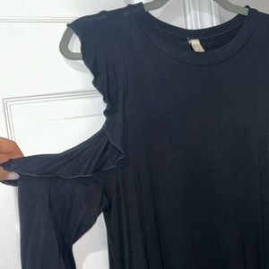 Elan Open Shoulder long sleeve dress